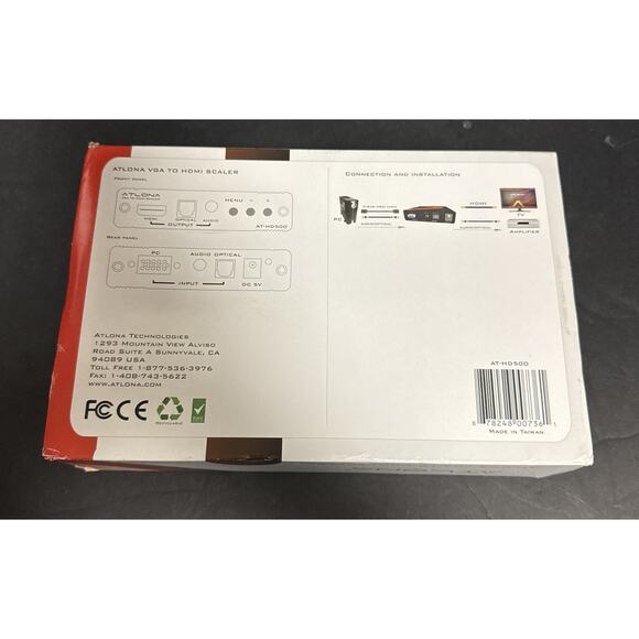 Atlona Technologies AT-HD500 VGA To HDMI Scaler SVGA XGA SXGA 480p 720p 1080p - Picture 5 of 6